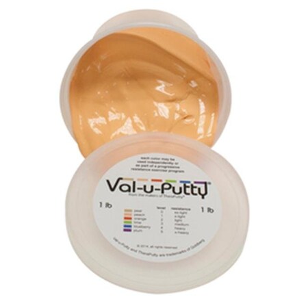 Fabrication Enterprises 10-3941 Val-U-Putty Exercise Putty; Peach - 1 lbs 745735